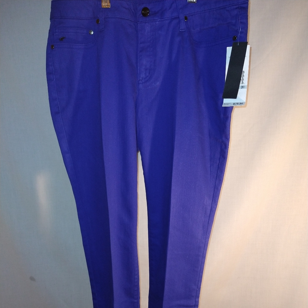 KENNETH COLE NEW YORK SKINNY TRUE BLUE JEANS (10 US)